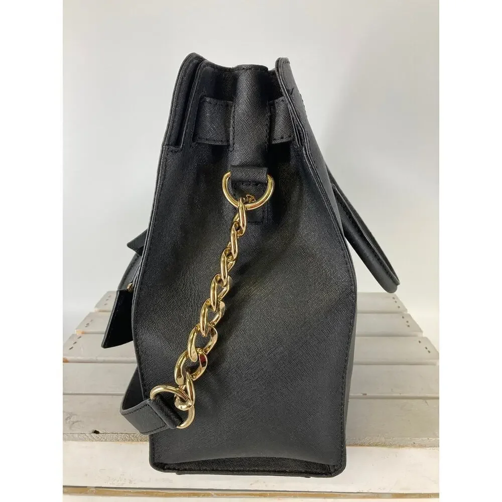 MICHAEL KORS HAMILTON LARGE SAFFIANO LEATHER SHOULDER BAG